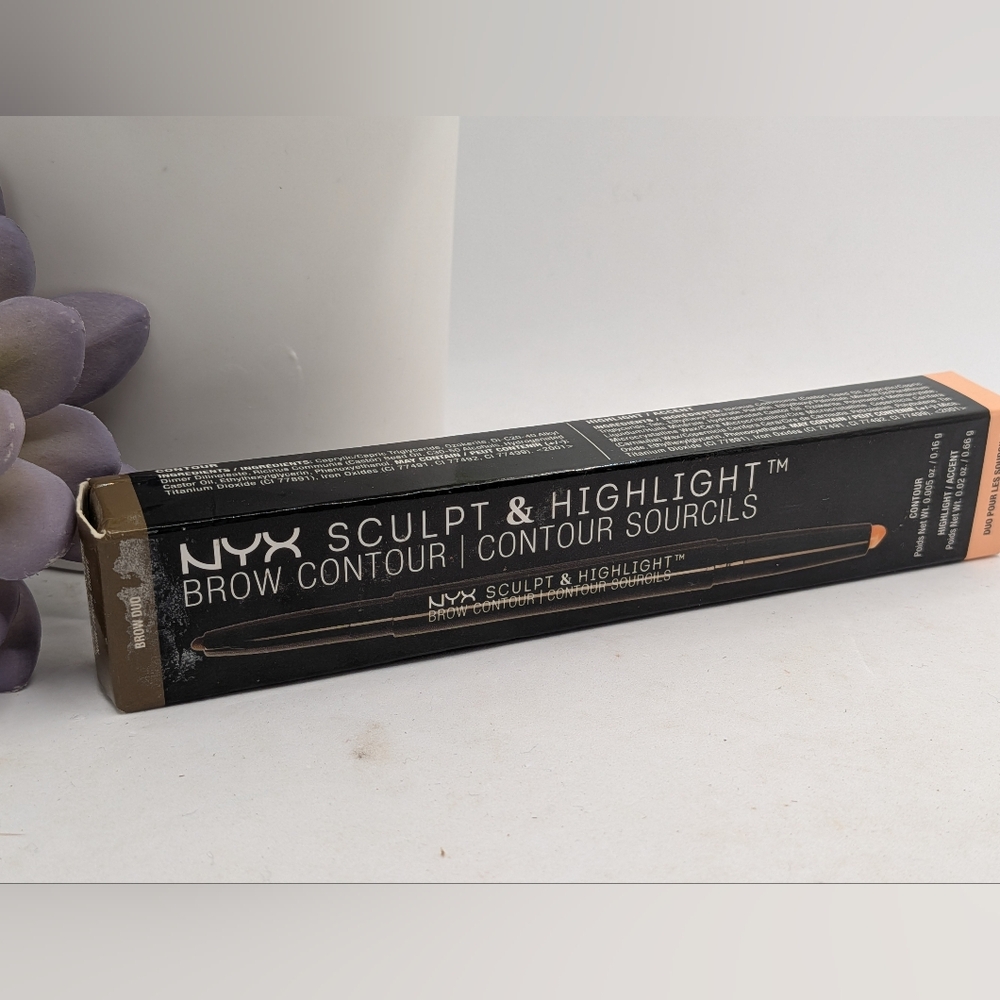 NYX Sculpt & Highlight Brow Contour - Black and Brown